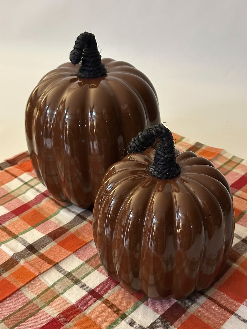 Calabaza esmaltada amarilla