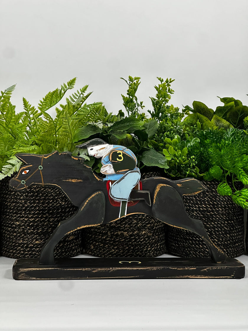 Juego de 4 caballos de carreras