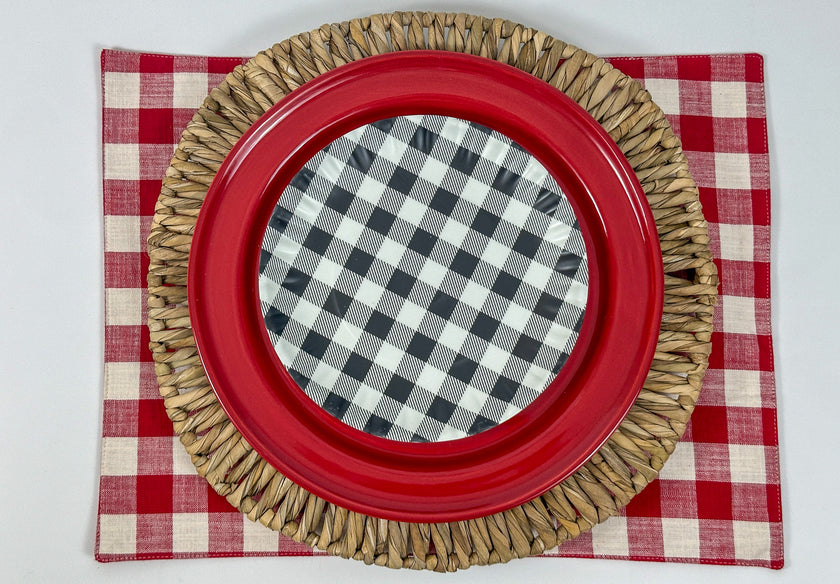 Individual Mascota Rojo Blanco