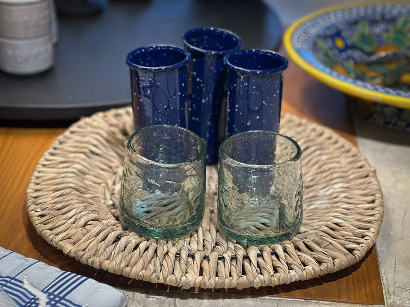 Vaso cónico vidrio soplado