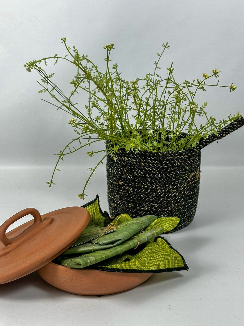 Tortillero con tapa terracota