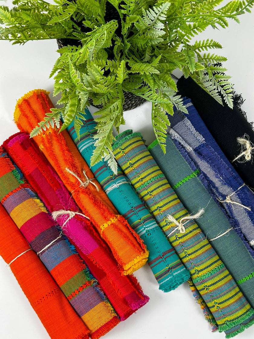 Juego de 4 manteles individuales peine verde