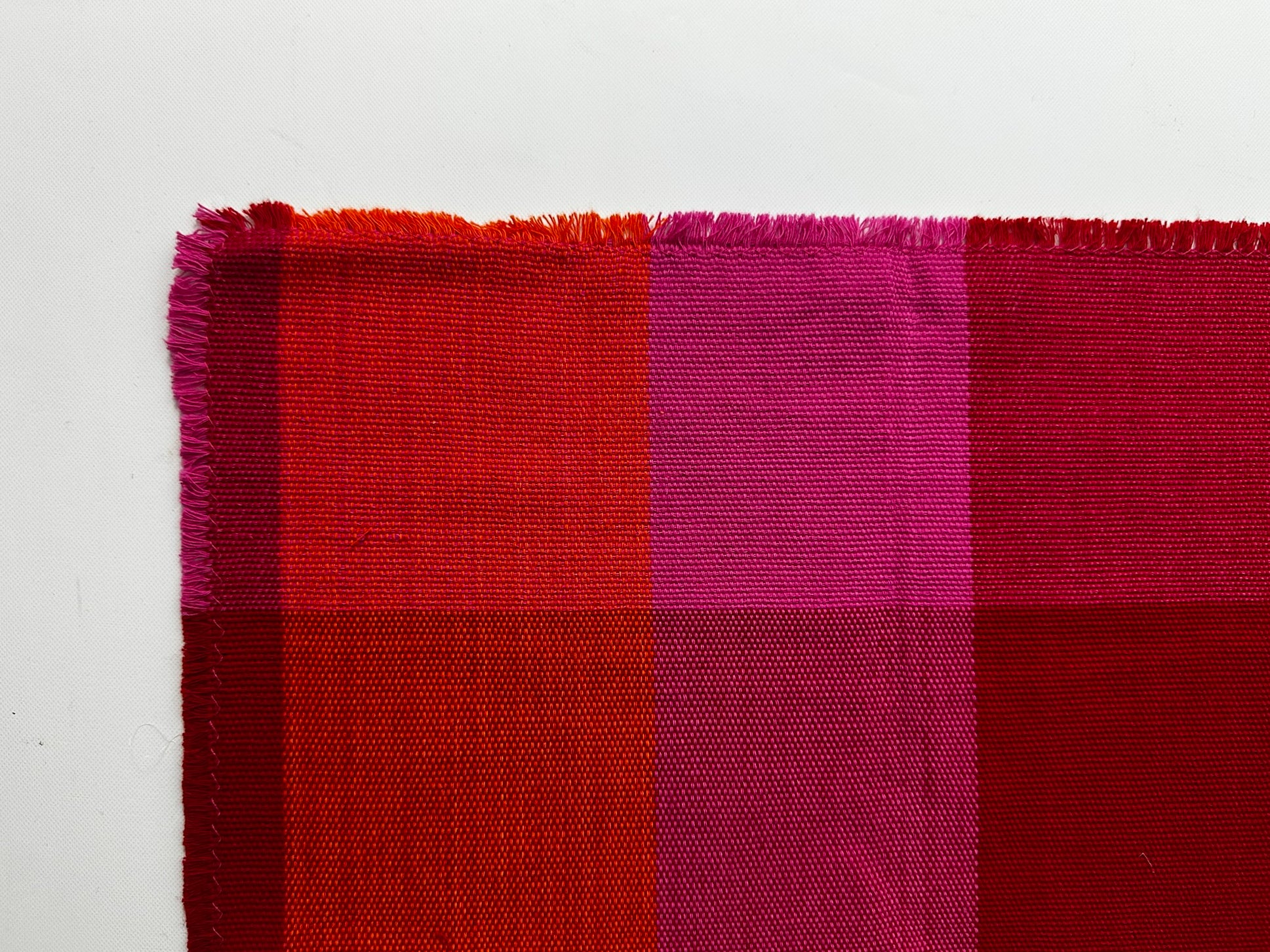 Juego de 4 manteles individuales rojo rosa naranja